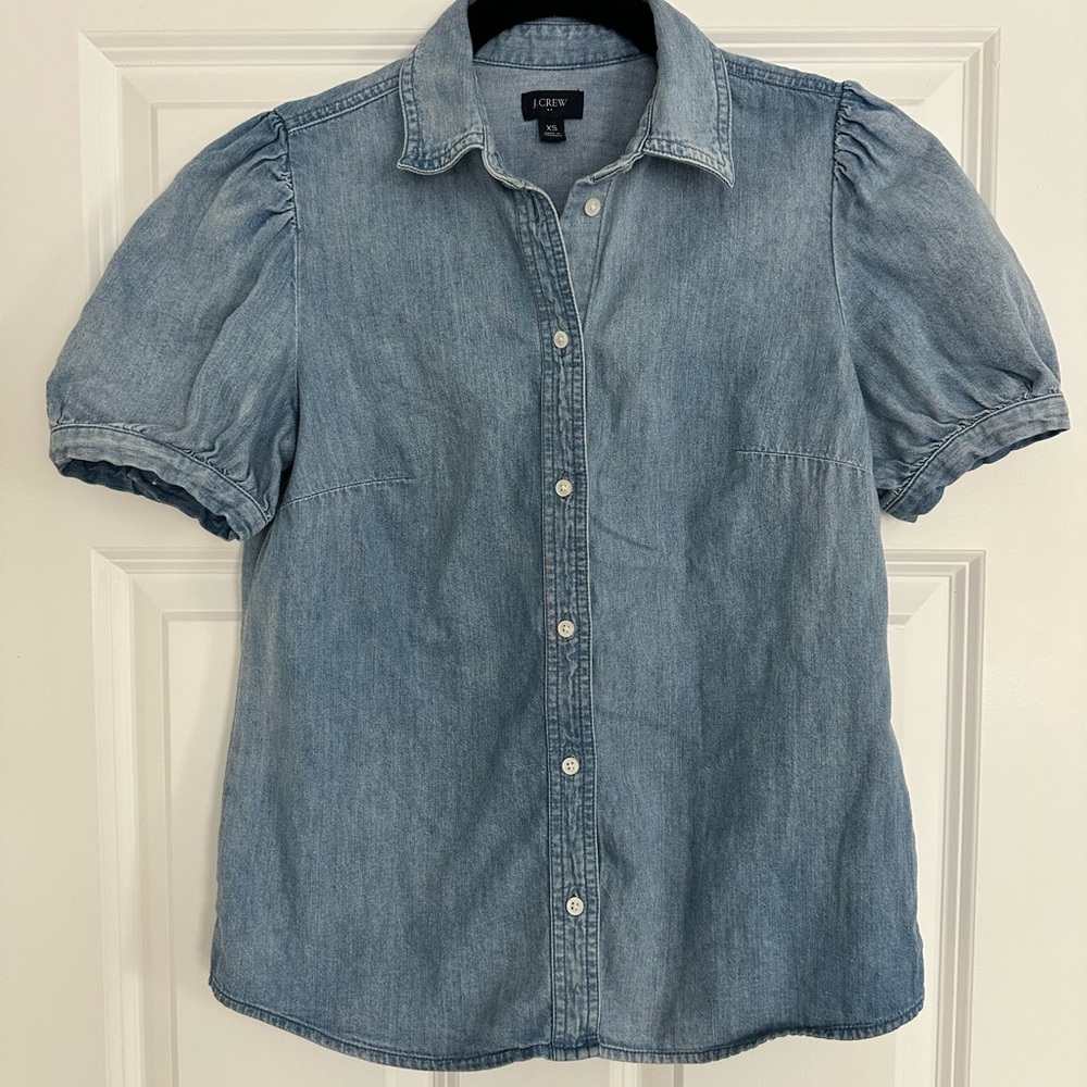 J. Crew Chambray Shirt, XS